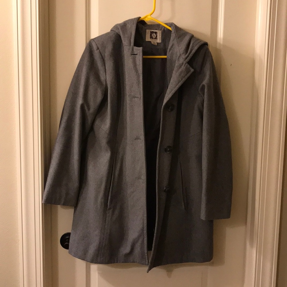 Anne Klein hooded pea coat